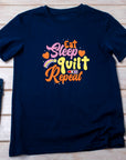 Eat Sleep Quilt Repeat T-Shirt, Funny Quilting Shirt, Quilter Gift Tee, Eat Sleep Gym Repeat Shirt, Gym Slogan Tee, Gift for Gym Lover