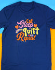 Eat Sleep Quilt Repeat T-Shirt, Funny Quilting Shirt, Quilter Gift Tee, Eat Sleep Gym Repeat Shirt, Gym Slogan Tee, Gift for Gym Lover