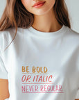 Graphic Designer T-Shirt, Creative Work Lettering Tee, Digital Artist Shirt, Designer Gift, Typography Art Tee