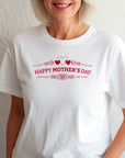 Happy mothers day hearts, Mothers Day T-shirt, Mothers Day T-shirt, Cute Mothers Day shirt, Mothers Day shirt, Shirt for Mom