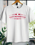 Happy mothers day hearts, Mothers Day T-shirt, Mothers Day T-shirt, Cute Mothers Day shirt, Mothers Day shirt, Shirt for Mom