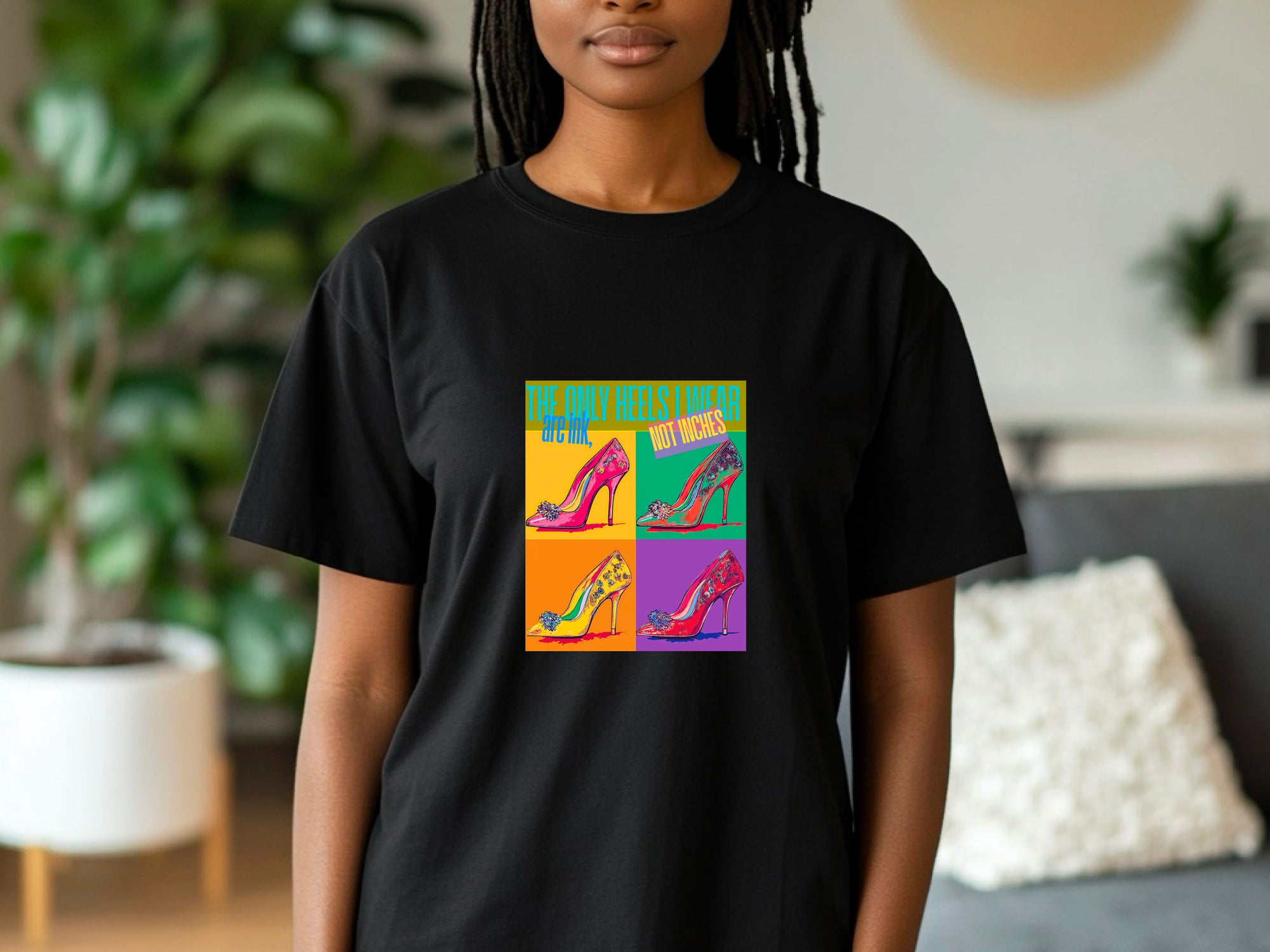 Fashion High Heels Print T-shirt, Fashion Design T-shirt, High Heels Lovers T-shirt, Womens T-shirt, T-shirt Design, Ultra Cotton T-shirt