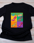 Fashion High Heels Print T-shirt, Fashion Design T-shirt, High Heels Lovers T-shirt, Womens T-shirt, T-shirt Design, Ultra Cotton T-shirt