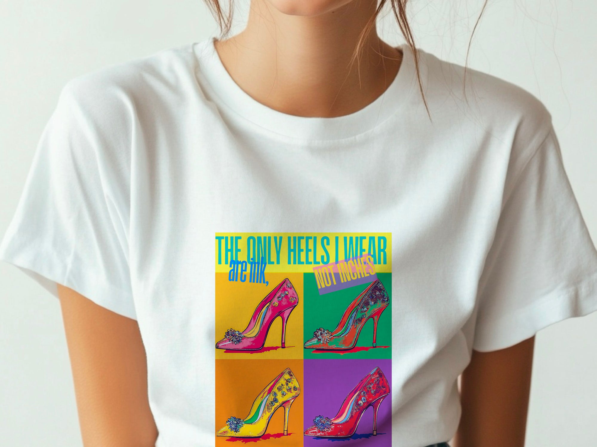 Fashion High Heels Print T-shirt, Fashion Design T-shirt, High Heels Lovers T-shirt, Womens T-shirt, T-shirt Design, Ultra Cotton T-shirt
