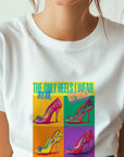 Fashion High Heels Print T-shirt, Fashion Design T-shirt, High Heels Lovers T-shirt, Womens T-shirt, T-shirt Design, Ultra Cotton T-shirt