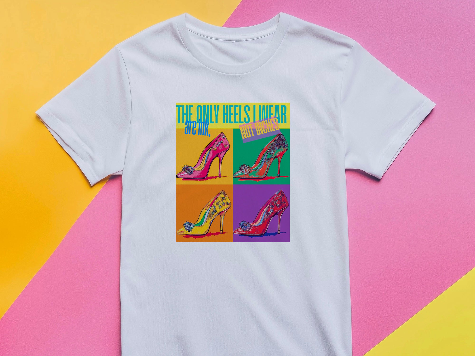 Fashion High Heels Print T-shirt, Fashion Design T-shirt, High Heels Lovers T-shirt, Womens T-shirt, T-shirt Design, Ultra Cotton T-shirt