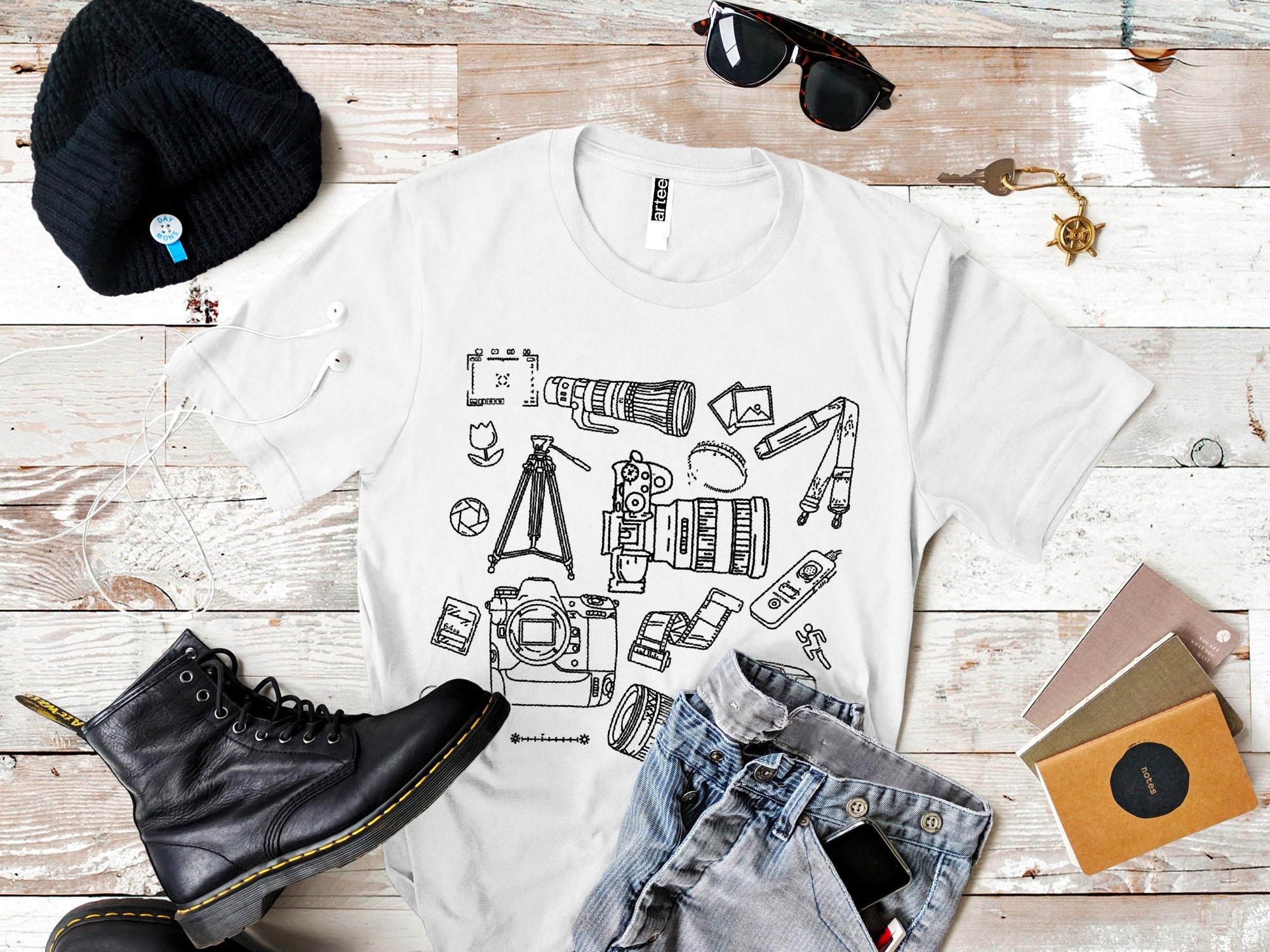 Photographer Shirt | Unique Gifts for Photography Enthusiasts, Travel Apparel & Accessories, Camera Lover Gift Ideas