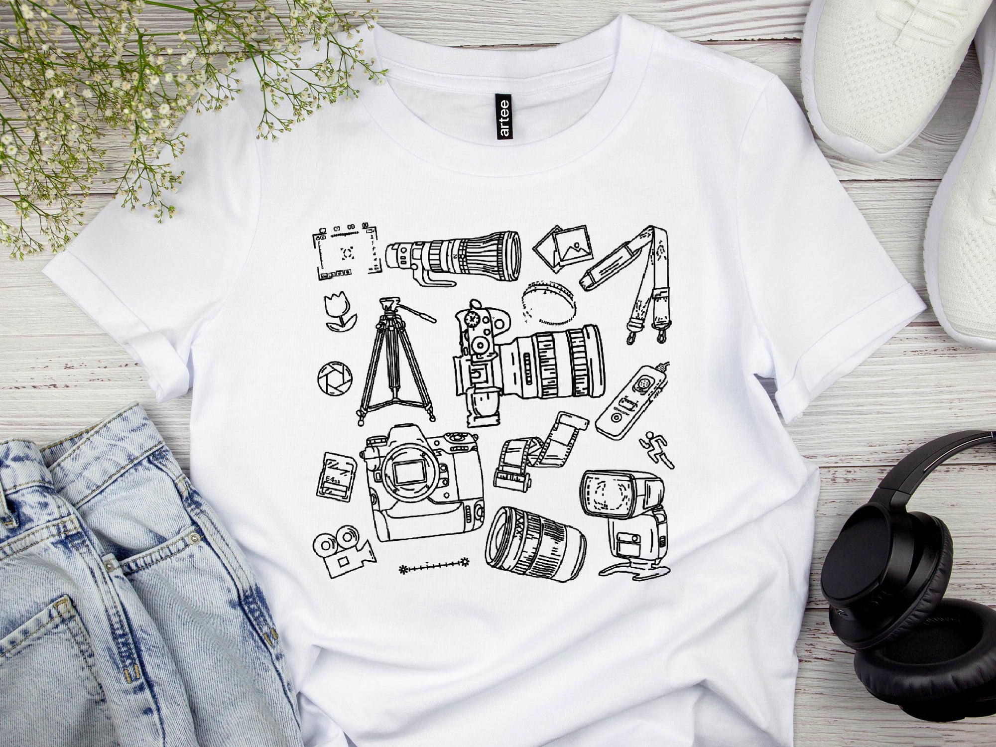 Photographer Shirt | Unique Gifts for Photography Enthusiasts, Travel Apparel & Accessories, Camera Lover Gift Ideas