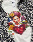 Valentine T-Shirt | Frida Kahlo Art Tee | Unique Gift for Her | Women's Cute Love Shirt for Valentine's Day