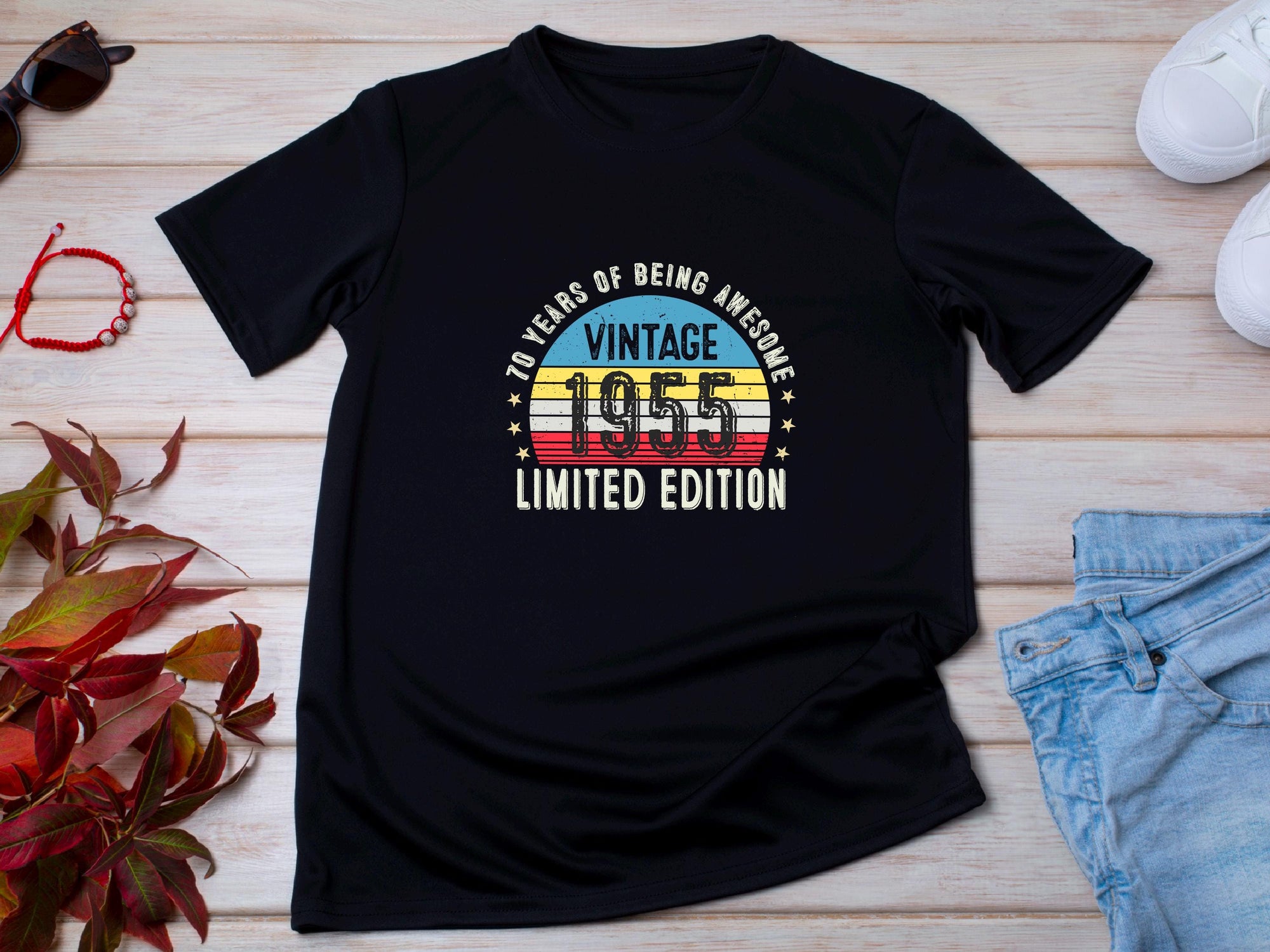 1955 70th Birthday T-Shirt | Funny 70th Gifts for Dad, Gifts for Him | Classic 70th T-Shirt for Men