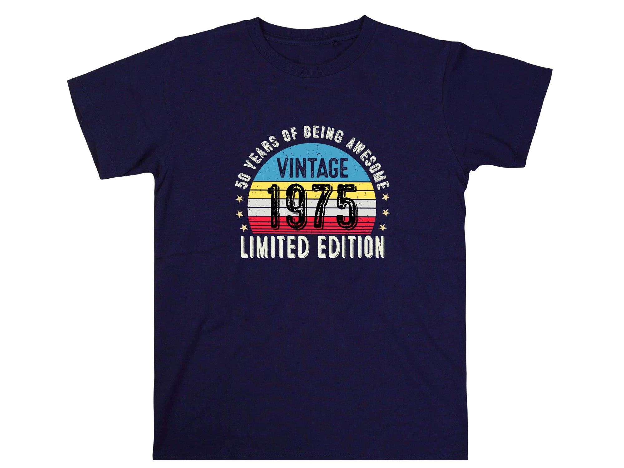 1975 50th Birthday T-Shirt | Funny 50th Gifts for Dad, Gifts for Him | Classic 50th T-Shirt for Men