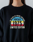 1975 50th Birthday Sweatshirt | Funny 50th Gifts for Dad, Gifts for Him | Cozy 50th Sweatshirt for Men