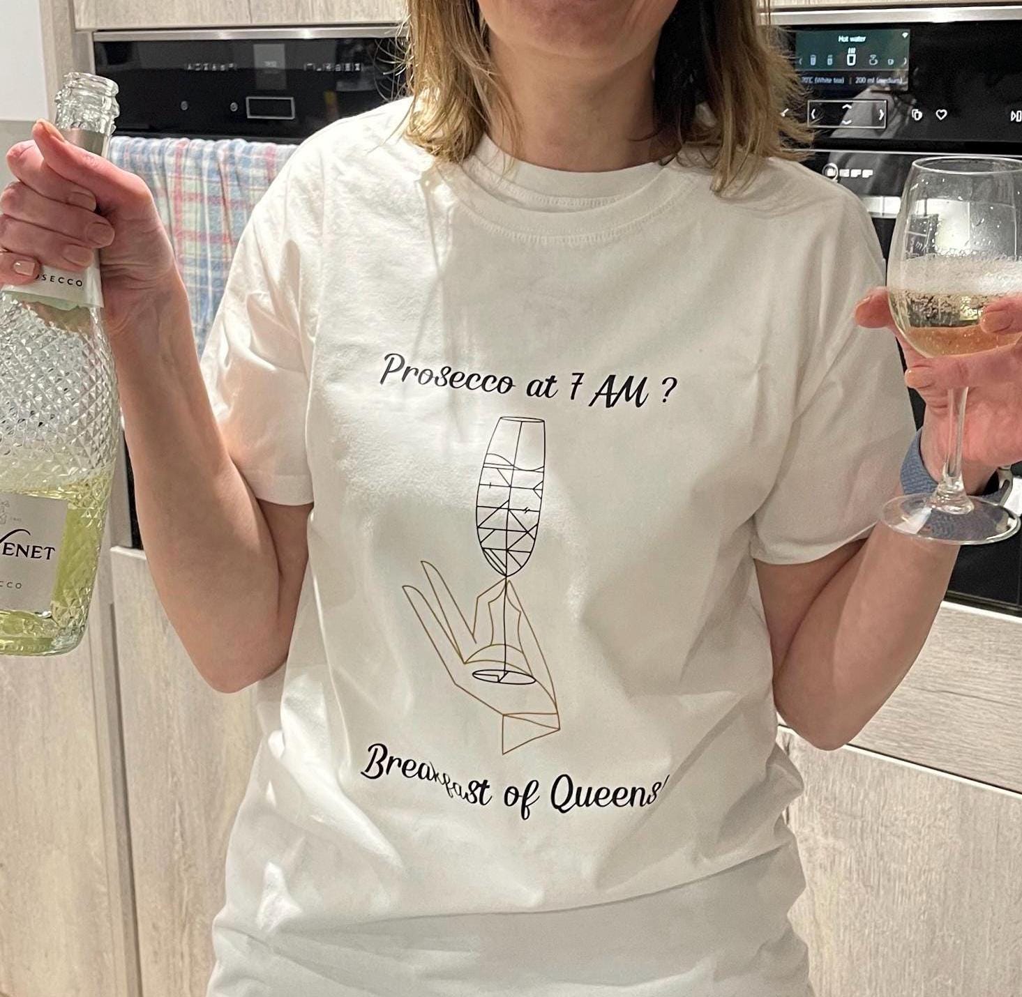 Prosecco Please T-Shirt - Prosecco Lover Gift, Prosecco Girl Tee, Champagne Problems & Prosecco Quote Shirt
