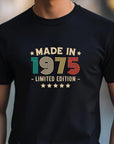 1975 50th Birthday T-Shirt | Funny 50th Gifts for Him, Gifts for Him | Classic 50th T-Shirt for Men