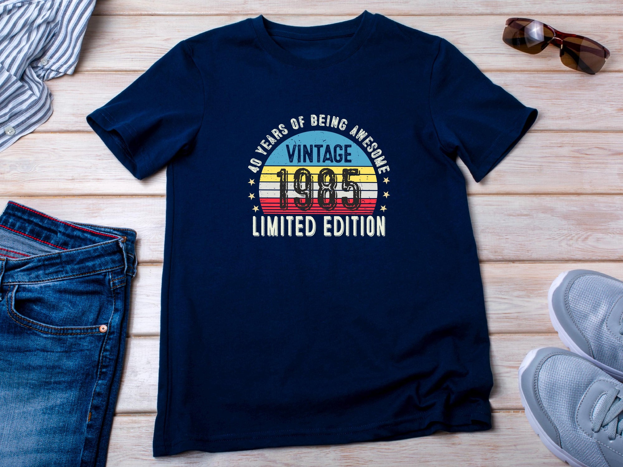 1985 40th Birthday T-Shirt | Funny 40th Gifts for Him, Gifts for Him | Classic 40th T-Shirt for Men