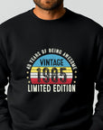 1985 40th Birthday Sweatshirt | Funny 40th Gifts for Dad, Gifts for Him | Cozy 40th Sweatshirt for Men