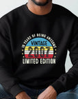 2007 18th Birthday Sweatshirt | Funny 18th Gifts for Son, Gifts for Him | Cozy 18th Sweatshirt for Men