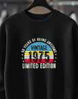 1975 50th Birthday Sweatshirt | Funny 50th Gifts for Dad, Gifts for Him | Cozy 50th Sweatshirt for Men