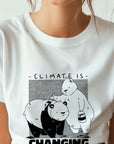 Cute Japanese Streetwear Panda T-Shirt – Panda Lover Gift, Kawaii Panda Tee