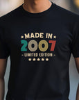 2007 18th Birthday T-Shirt | Funny 18th Gifts for Son, Gifts for Him | Classic 18th T-Shirt for Men