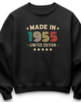 70th Birthday Sweatshirt | Vintage 1955 Limited Edition | Funny 70th Gift for Men, Dad | Cozy Seventieth Birthday Jumper