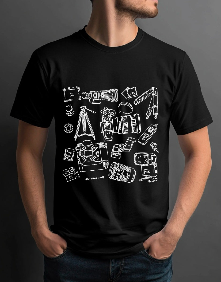 Photographer Shirt | Unique Gifts for Photography Enthusiasts, Travel Apparel & Accessories, Camera Lover Gift Ideas
