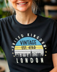 London T-Shirt United Kingdom Est. 47 AD | Vintage UK City Shirt | British Heritage Tee | England Souvenir | Gift for Traveler