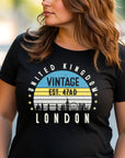 London T-Shirt United Kingdom Est. 47 AD | Vintage UK City Shirt | British Heritage Tee | England Souvenir | Gift for Traveler