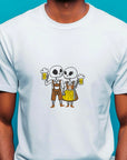 Oktoberfest Funny Skeletons T-Shirt, Beer Festival Shirt, Group Drinking Team Tee, German Beer Lover Shirt, Cheers Halloween Ghosts Shirt