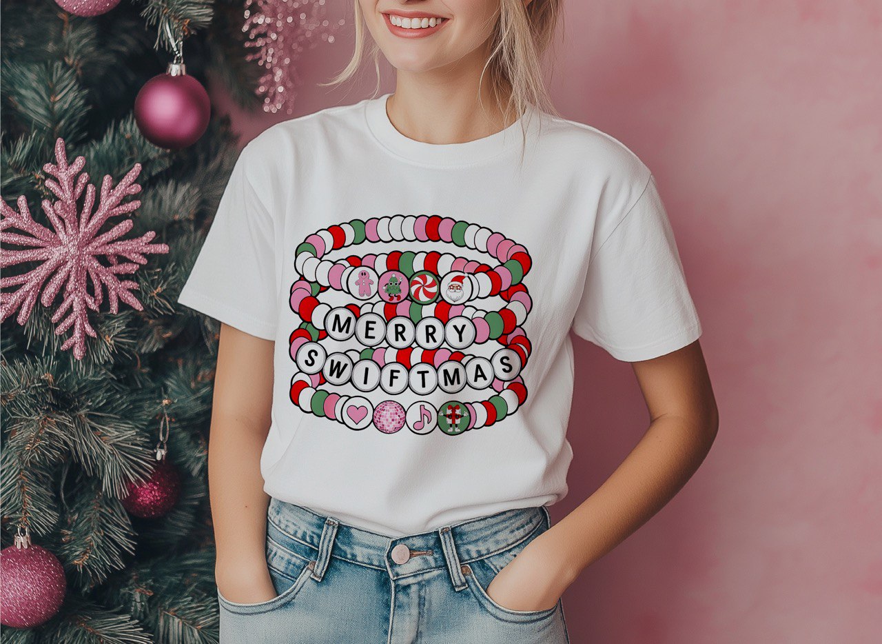 Merry Swiftmas Beaded T-Shirt