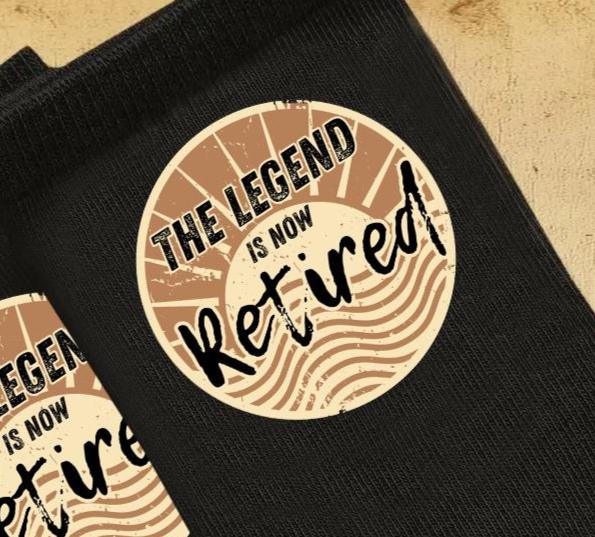 Officially Retired Socks – Funny Retirement Gift for Men & Women | Retirement Socks | Leaving Present | Happy Retirement Keepsake