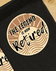 Officially Retired Socks – Funny Retirement Gift for Men & Women | Retirement Socks | Leaving Present | Happy Retirement Keepsake
