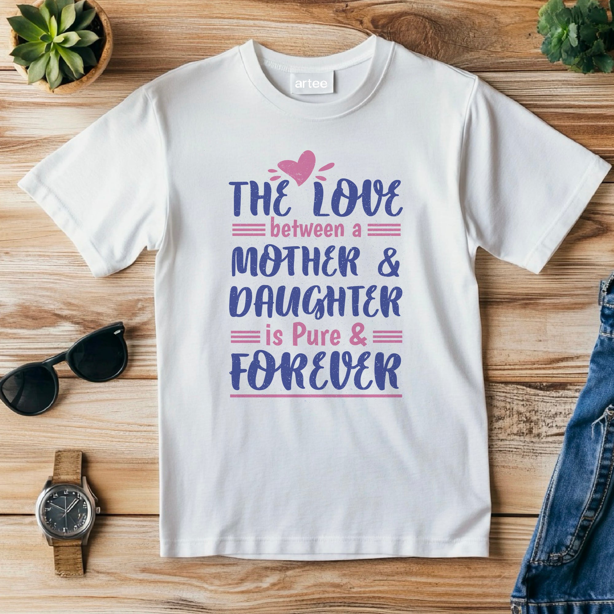The love between mother and daughter, Mothers svg, Mom, Mama, Mommy and Me, Mothers Day T-shirt