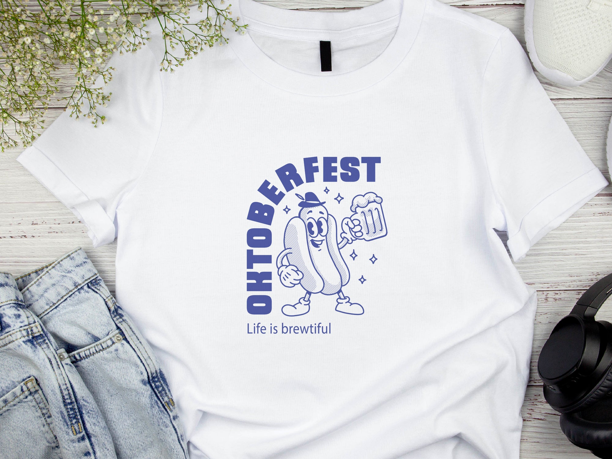 Oktoberfest T-Shirt – Funny Beer Festival Tee – Bavarian Costume Shirt – German Party Outfit – Lederhosen Style – Beer Lover Gift