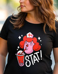 Funny Nurse Shirt, Boba Tea Lover Tee, Bubble Tea Gift T-Shirt for Nurses, Cute Medical Worker Tee, Nursing Life Shirt
