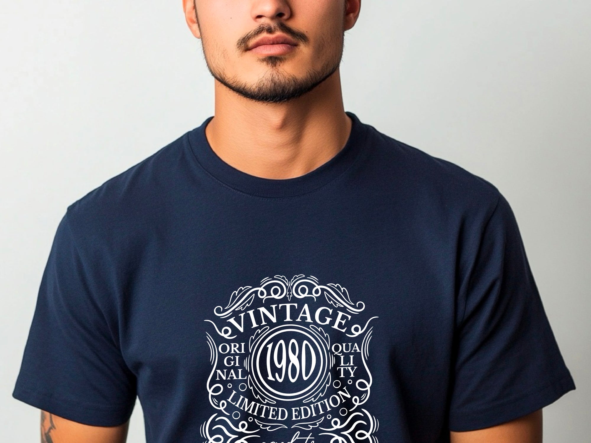 Vintage 1980 - 45th Birthday T-Shirt, Original Quality Limited Edition, Aged to Perfection, Funny 45th Gift for Dad, 45th Gifts for Men