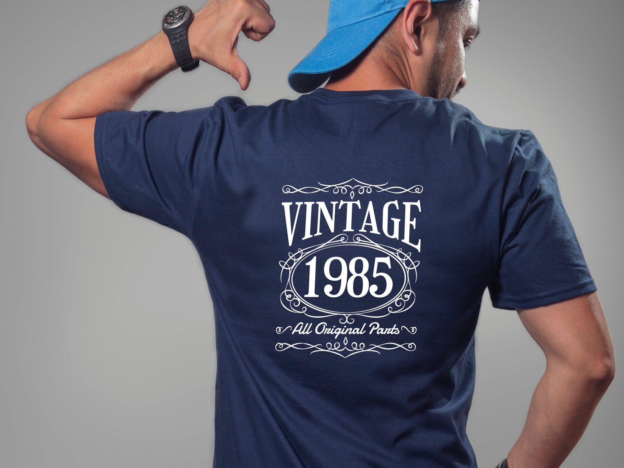 Vintage 1985 - 40th Birthday T-Shirt, All Original Parts, Funny 40th Gift for Dad, 40th Gifts for Men, 40th T-Shirt
