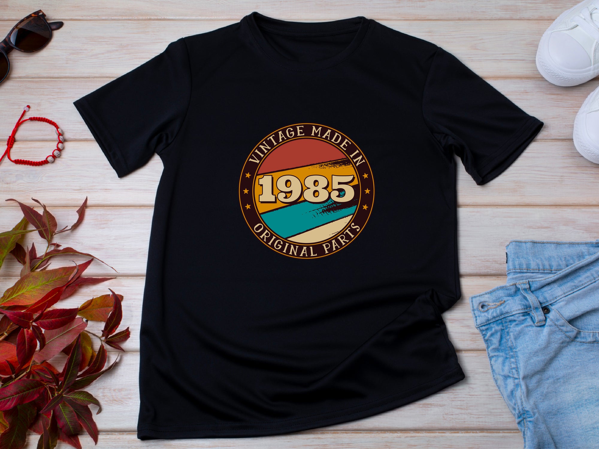 Vintage 1985 - 40th Birthday T-Shirt, Made with Original Parts, Funny 40th Gift for Dad, 40th Gifts for Men, 40th T-Shirt