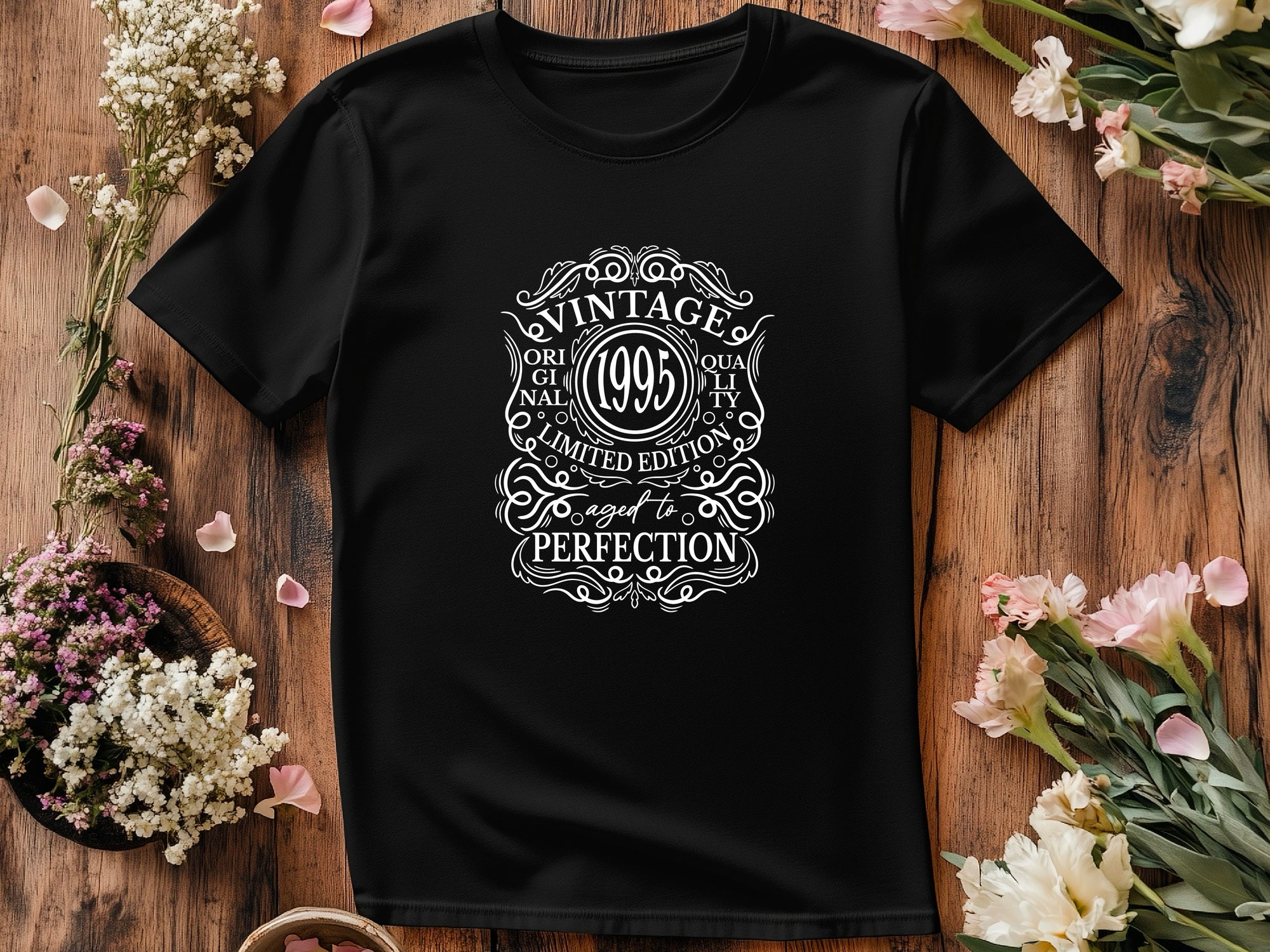 Vintage 1995 - 30th Birthday T-Shirt, Original Quality, Limited Edition, Aged to Perfection, Funny 30th Gift for Dad, 30th Gifts for Men