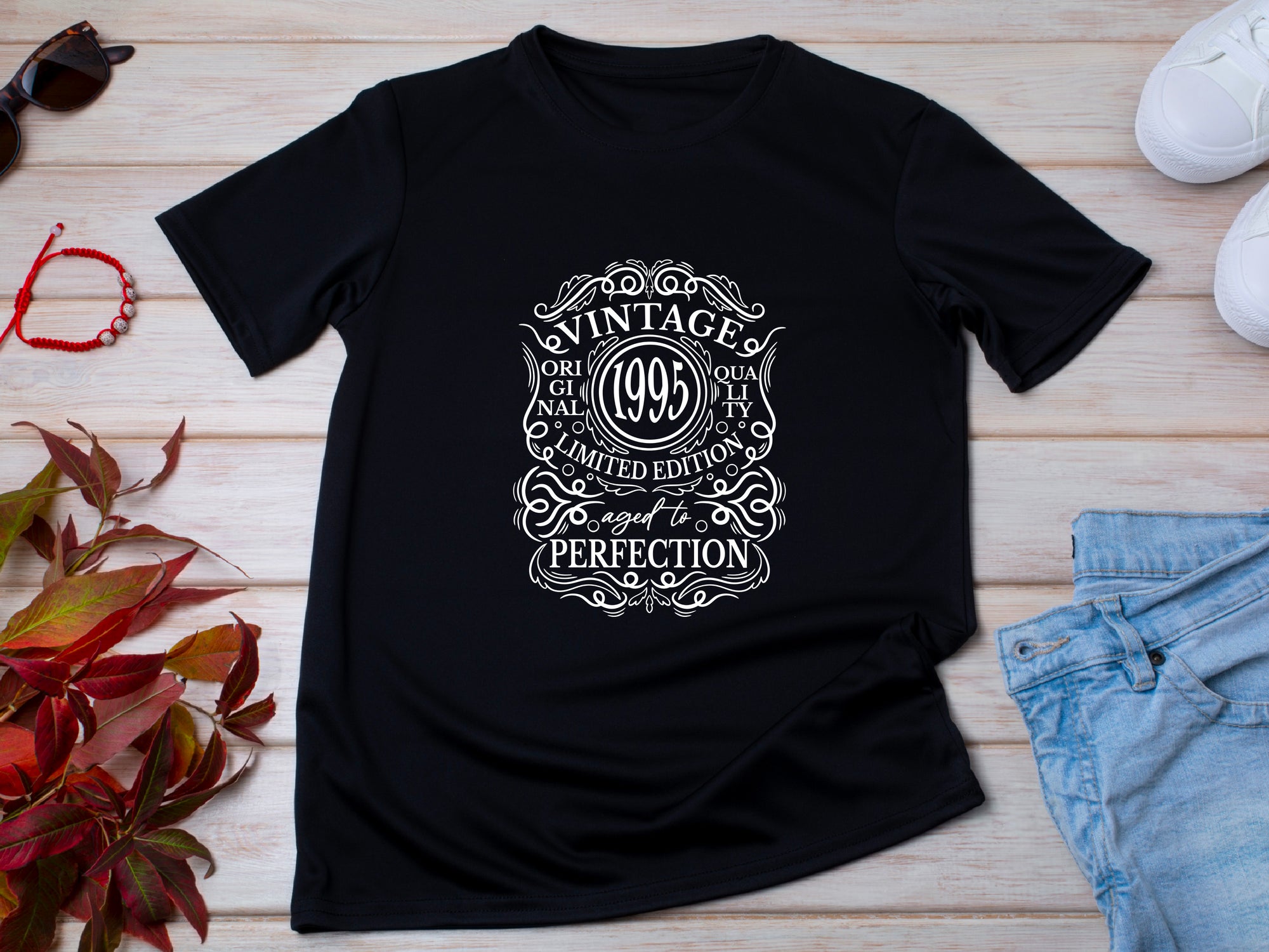 Vintage 1995 - 30th Birthday T-Shirt, Original Quality, Limited Edition, Aged to Perfection, Funny 30th Gift for Dad, 30th Gifts for Men