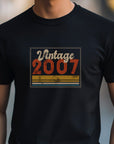 Vintage 2007 - 18th Birthday T-Shirt, Funny 18th Gift for Dad, 18th Gifts for Men, Classic 18th T-Shirt