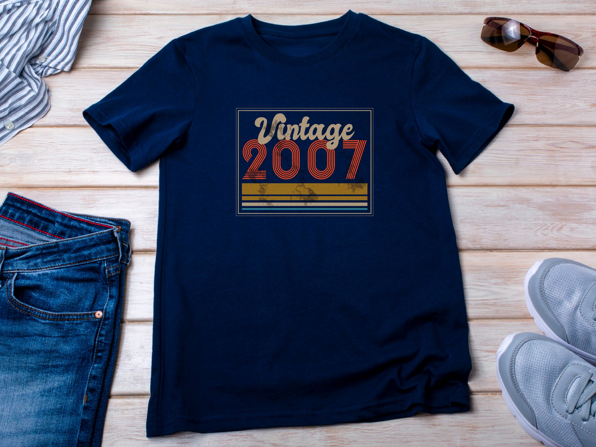 Vintage PR 2007 - 18th Birthday T-Shirt, Funny 18th Gift for Dad, 18th Gifts for Men, Classic 18th T-Shirt