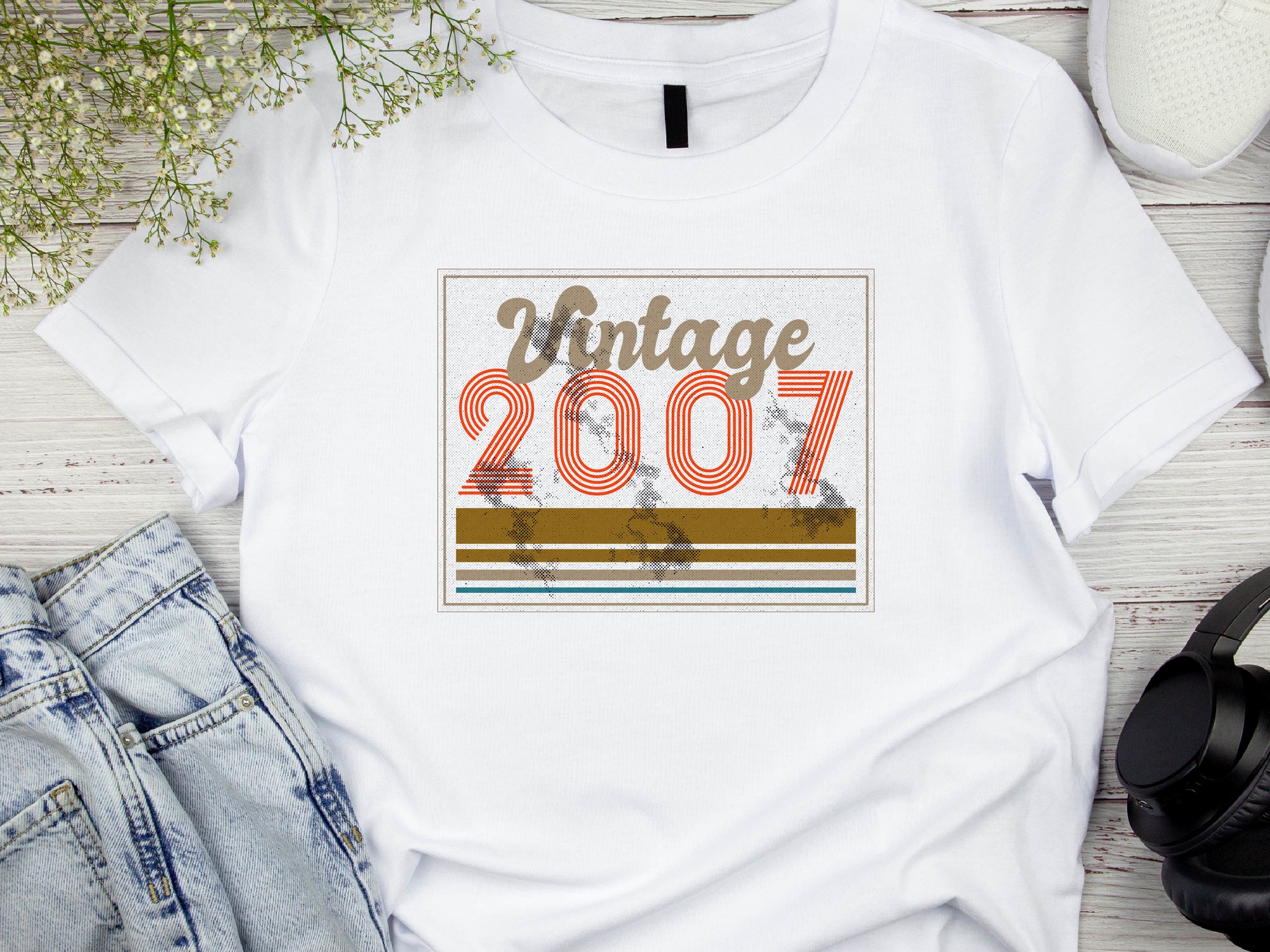 Vintage PR 2007 - 18th Birthday T-Shirt, Funny 18th Gift for Dad, 18th Gifts for Men, Classic 18th T-Shirt