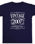 2007 18th Birthday T-Shirt, All Original Parts T-Shirt, 18th Birthday Gift for Him, Funny 18th T-Shirt, 18th Gifts for Men