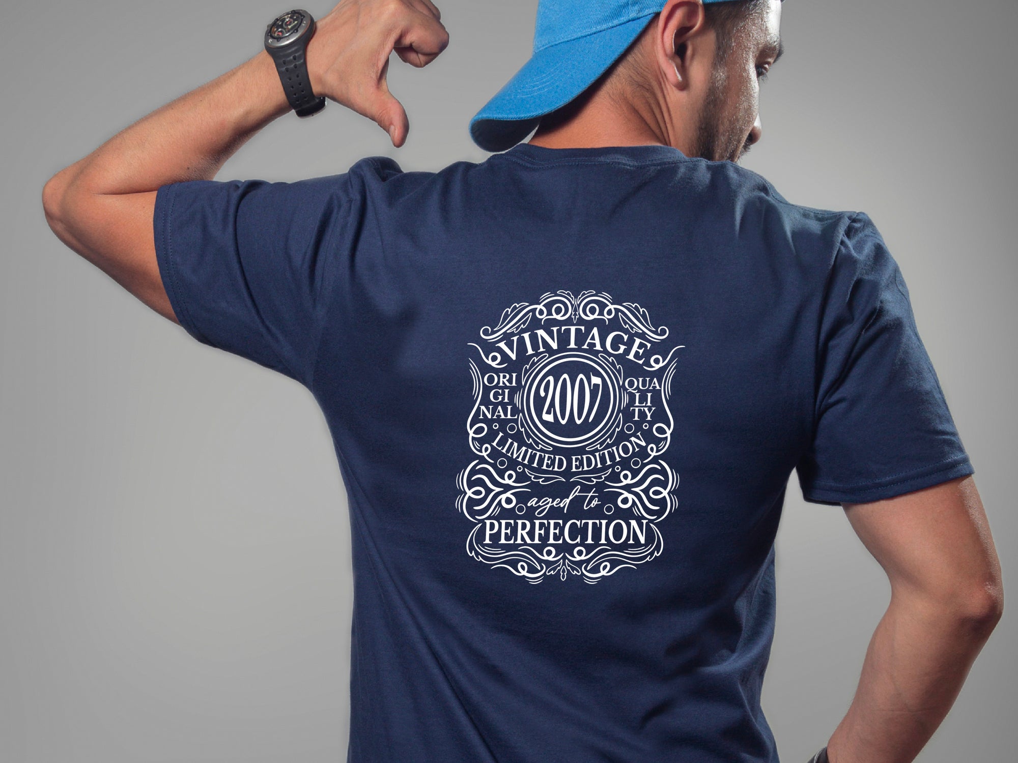 2007 Vintage - Original Quality, Limited Edition, Aged to Perfection T-Shirt, Funny 18th Birthday Gift, 18th Gifts for Men
