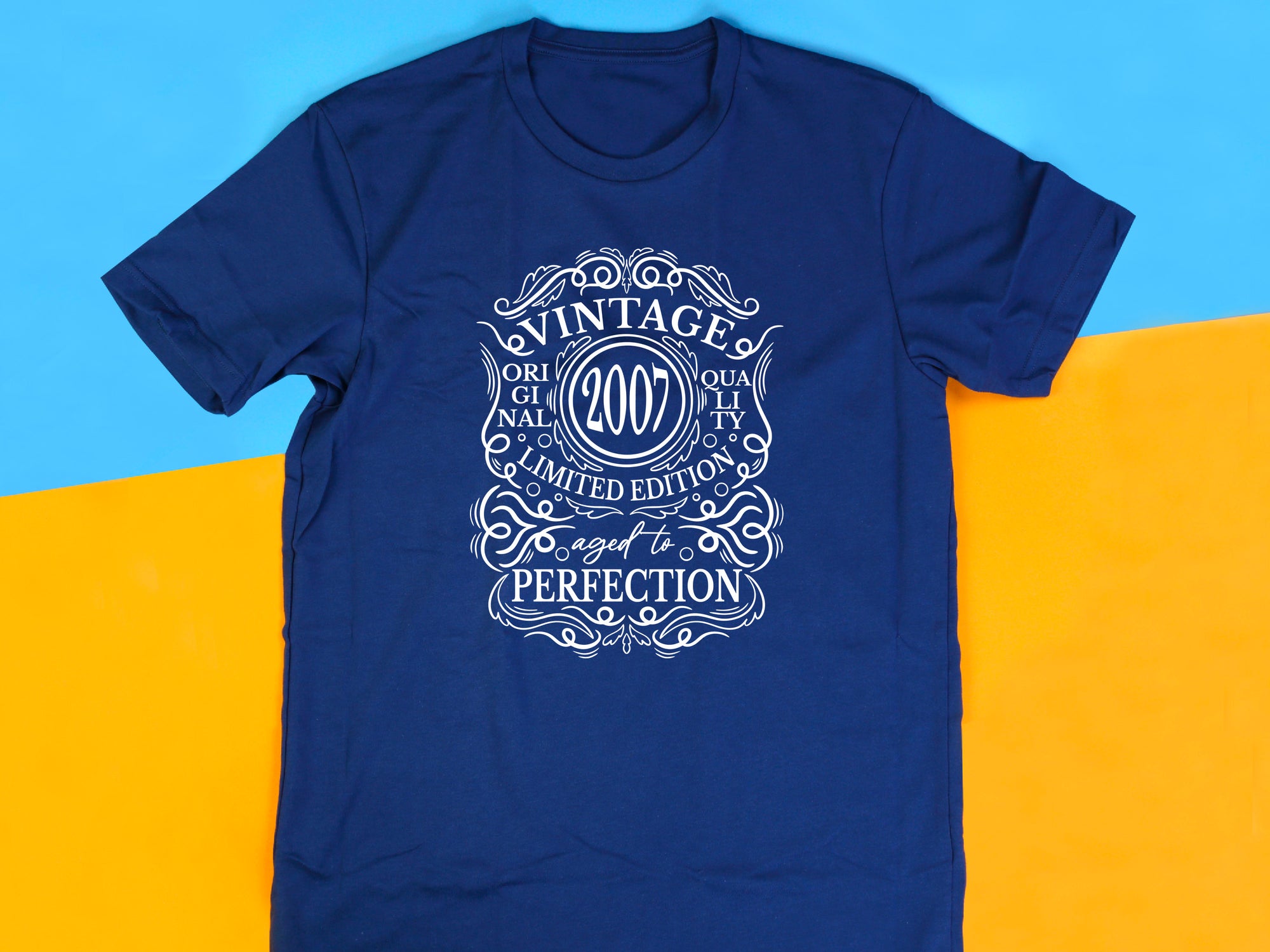 2007 Vintage - Original Quality, Limited Edition, Aged to Perfection T-Shirt, Funny 18th Birthday Gift, 18th Gifts for Men