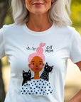 Cat mom three cats Shirt, Gift For Cat Mom, Cat Gift For Mothers Day, Cat Mama Shirts, Cat Lover Shirt, New Cat Mom Shirt, Fur Mama