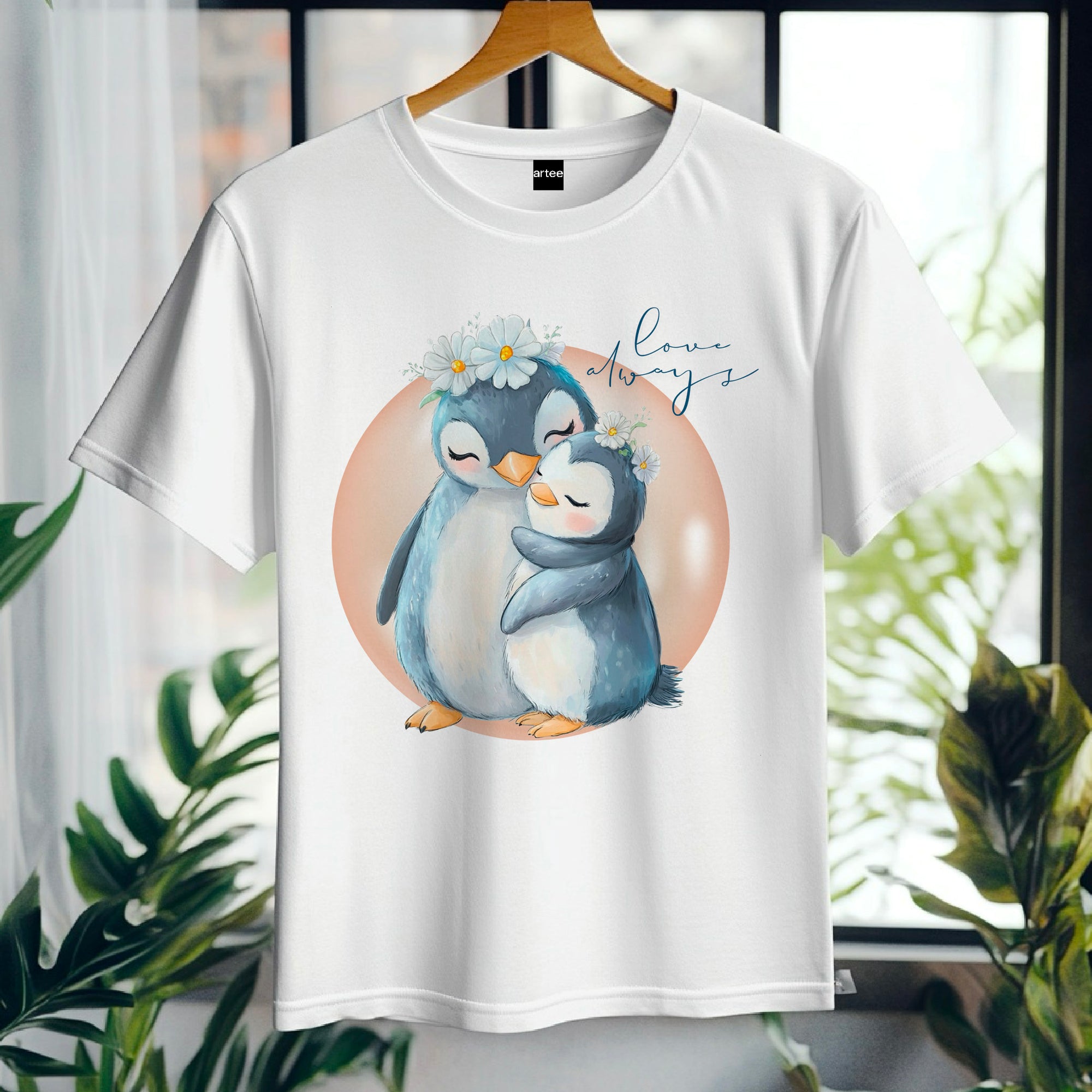 Love always penguins Shirt, Cute Penguin T-Shirt For Women, Penguin Lovers Shirt, Penguins, Mama Gift, Mommy Shirt