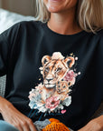 Mama lion watercolour T-shirt, lion and lioness shirt Tshirt, Mothers Day Shirt