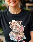 Mama lion watercolour T-shirt, lion and lioness shirt Tshirt, Mothers Day Shirt